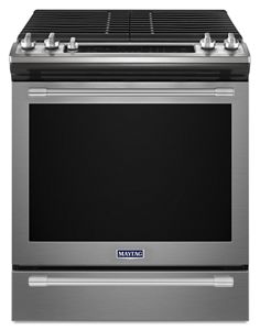 Maytag stainless shop steel gas stove