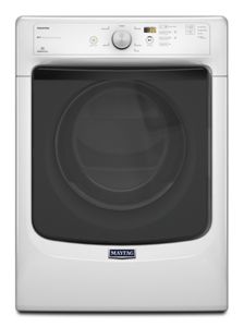 Maxima Front Load High Efficiency Electric Dryer with Large Capacity and Advanced Moisture Sensing 7.3 cu. ft. White MED3100DW Maytag