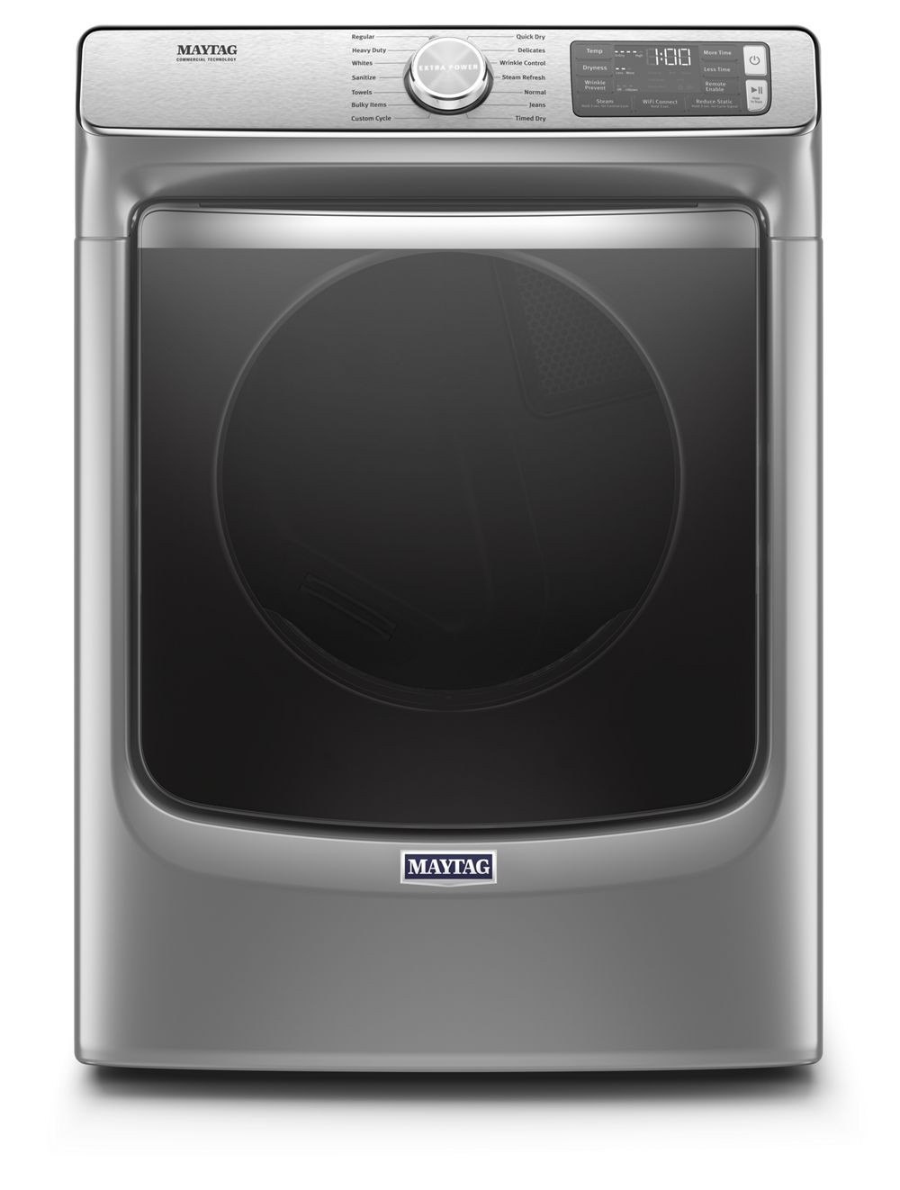 Smart Front Load Electric Dryer with Extra Power and Advanced
