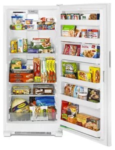 18 cu. ft. Frost Free Upright Freezer with LED Lighting White