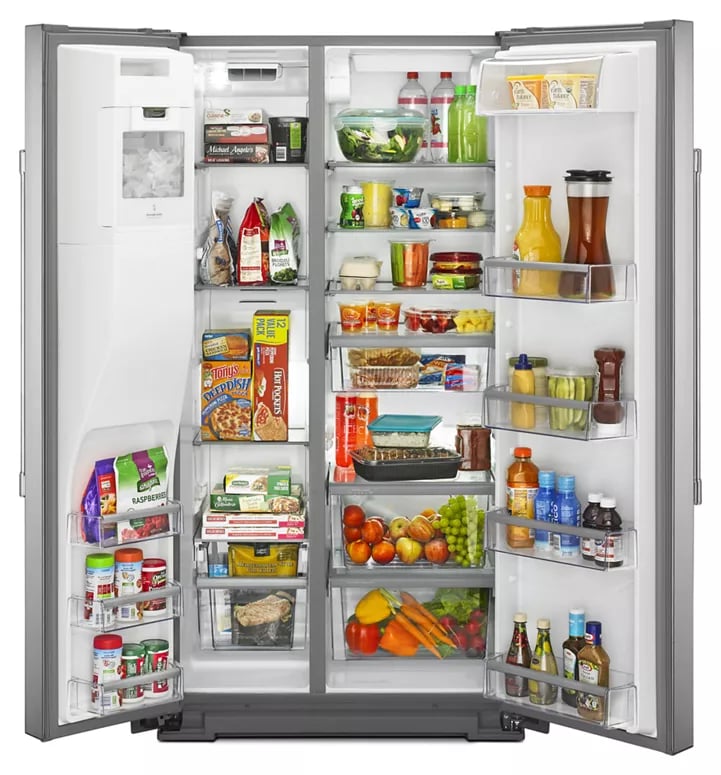 36- Inch Wide Counter Depth Side-by-Side Refrigerator- 21 Cu. Ft