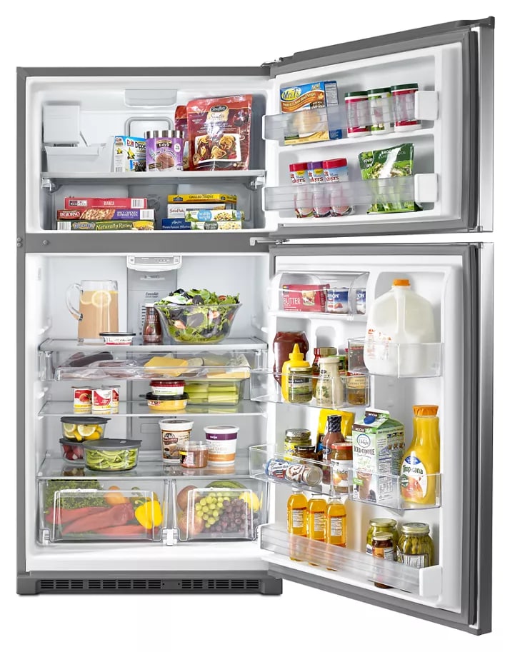 mey711！ 33-Inch Wide Top Freezer Refrigerator with EvenAir™ Cooling Tower
