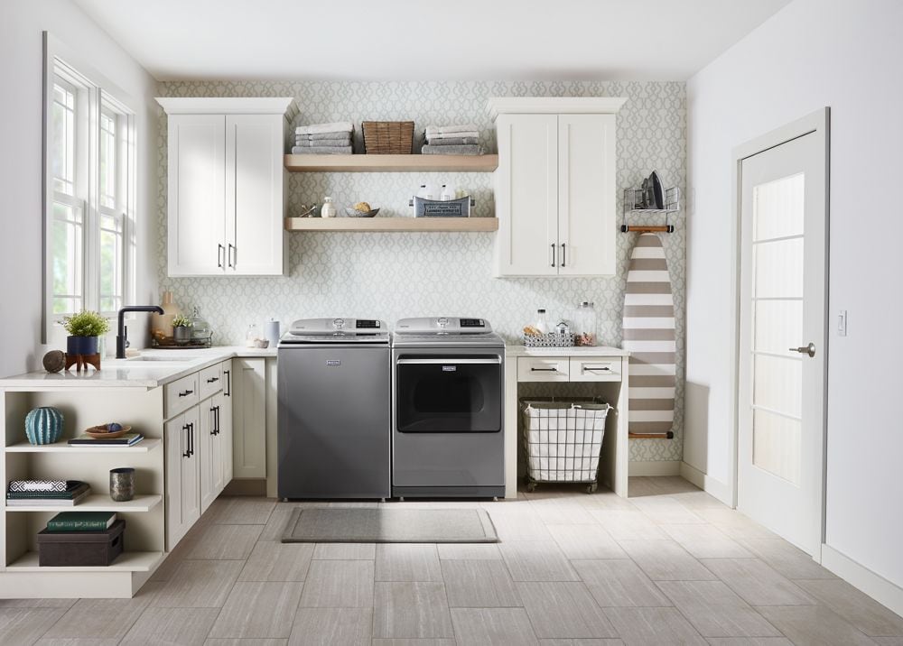 Smart Top Load Washer with Extra Power - 5.3 cu. ft. Metallic