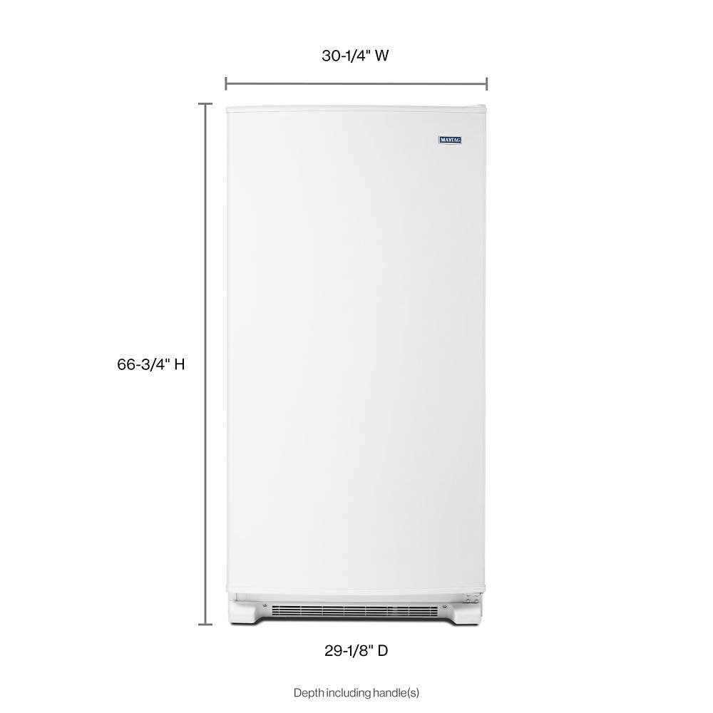 18 cu. ft. Frost Free Upright Freezer with LED Lighting White